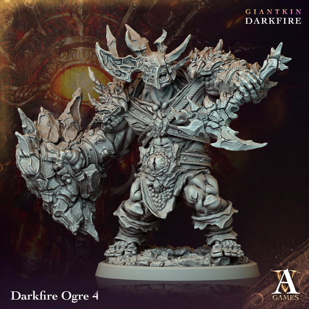 3D Printed Archvillain Games Darkfire Ogre Giantkin Darkfire Archvillain Society Vol. XXXIV 28 32mm D&D (Online Only)