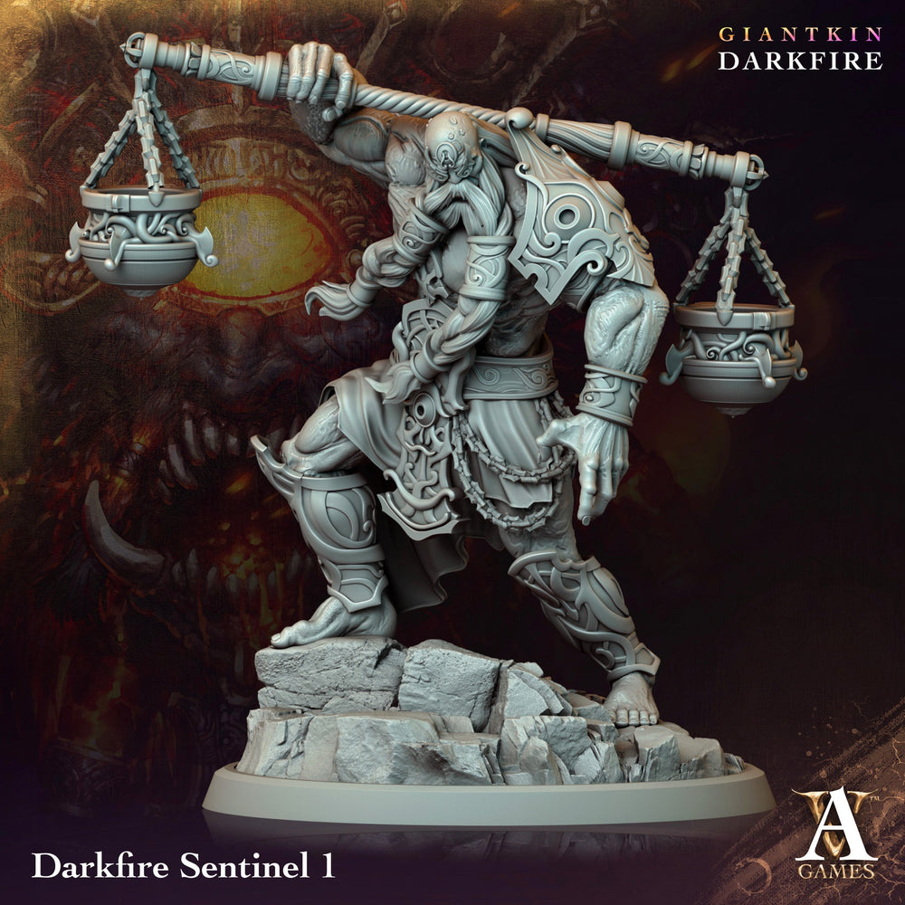 3D Printed Archvillain Games Darkfire Sentinel Giantkin Darkfire Archvillain Society Vol. XXXIV 28 32mm D&D (Online Only)