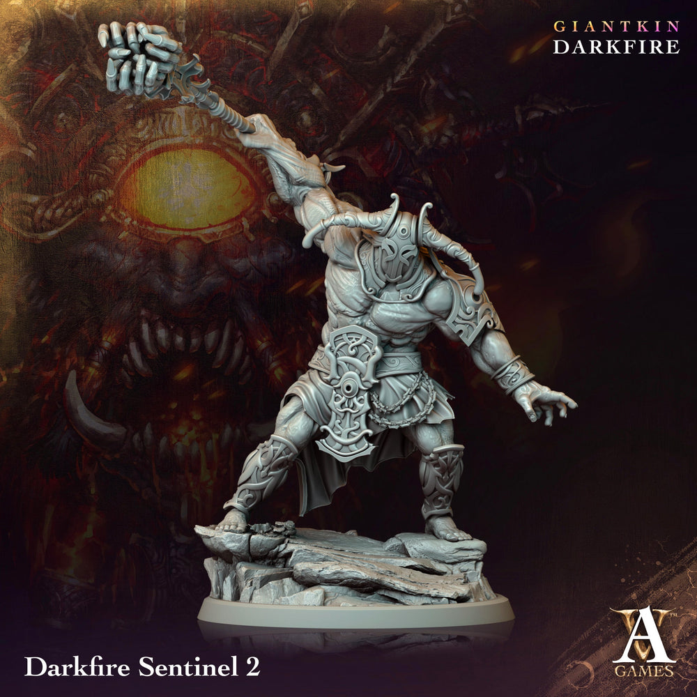 3D Printed Archvillain Games Darkfire Sentinel Giantkin Darkfire Archvillain Society Vol. XXXIV 28 32mm D&D (Online Only)