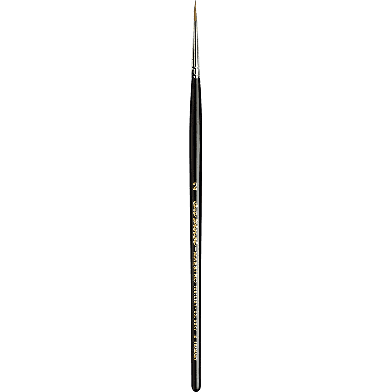 Da Vinci: Maestro - Kolinsky Red Sable Brush - Series 10 - Size 2 - Round (ONLINE ORDER ONLY)