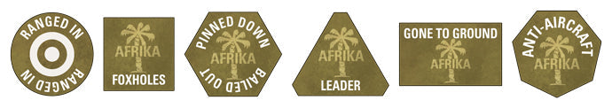 Flames of War: German Afrika Korps Token Set (ONLINE ORDER ONLY)