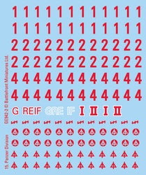 Flames of War: German DAK Decals (ONLINE ORDER ONLY)