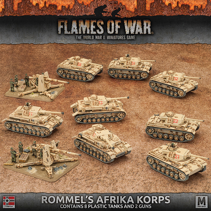 Flames of War: German Rommel's Afrika Korps (Mid War) (ONLINE ORDER ONLY)