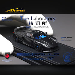 The Laboratory X ZONZO Gemballa Mirage GT MATTE BLACK 1:64 Resin (ONLINE ORDER ONLY)