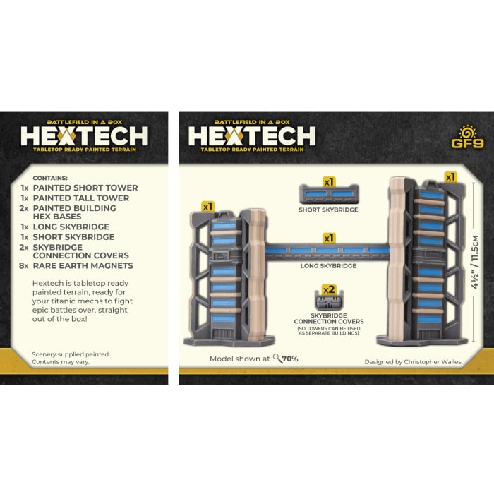 Battlefield in a Box: HexTech Trinity City - Binary Towers (ONLINE ORDER ONLY)