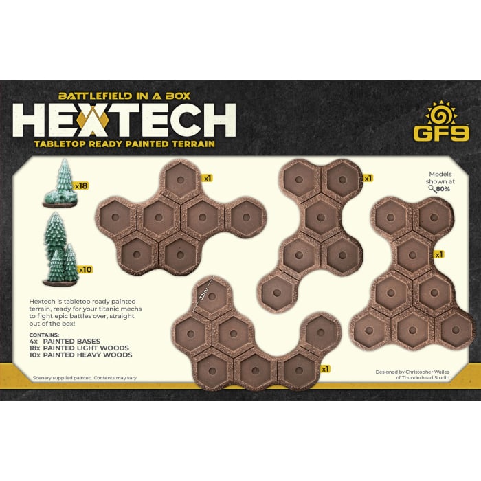 Battlefield in a Box: HexTech - Winter Light and Heavy Woods (ONLINE ORDER ONLY)