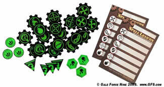 GF950632 Necrotic Glow WarCogs Token Booster Set by Gale Force 9 (ONLINE ORDER ONLY)