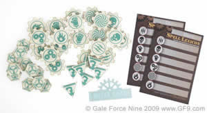 GF950660 Tenacious Teal WarCogs Token Set by Gale Force 9 (ONLINE ORDER ONLY)