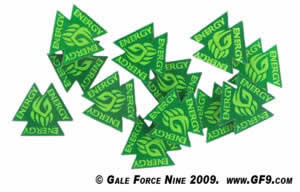 GF951025 Druidic Green WarClaws Energy Pack Tokens (ONLINE ORDER ONLY)