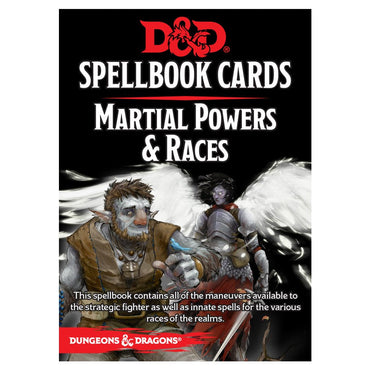 D&D Spellbook Cards: Martial Powers & Races (ONLINE ORDER ONLY)