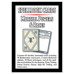 D&D Spellbook Cards: Martial Powers & Races (ONLINE ORDER ONLY)