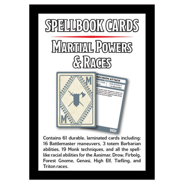 D&D Spellbook Cards: Martial Powers & Races (ONLINE ORDER ONLY)