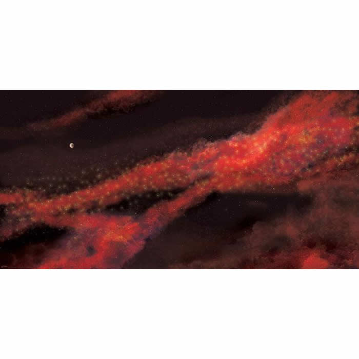GF9BM009 Crimson Gas Giant 72in X 36in Table Mat Gale Force Nine (ONLINE ORDER ONLY)
