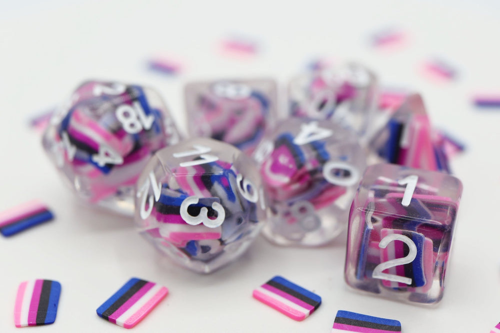 Foam Brain Games Pride Flag RPG Dice Set (ONLINE ORDER ONLY)