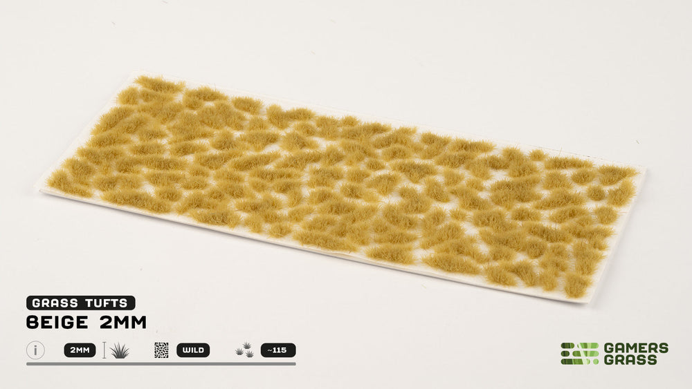 Gamers Grass | Grass Tuft | Beige (2mm) (ONLINE ORDER ONLY)