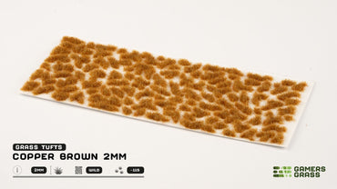 Gamers Grass | Grass Tuft | Copper Brown (2mm)