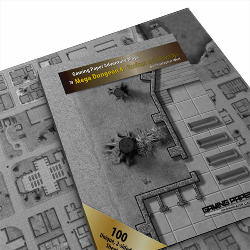 GGP6123 Mega Dungeon 4 Rooftops and Alleyways Gaming Paper Products (ONLINE ORDER ONLY)