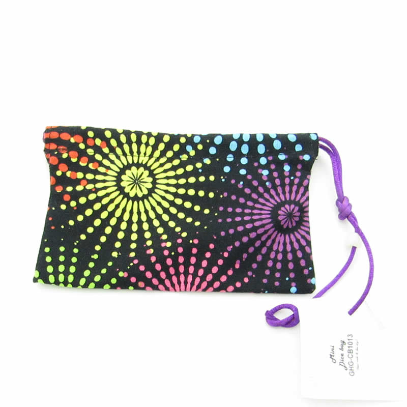 GHGCB10132 Mini-multi Print Cotton Gamers Dice Bag (3in x 5in) (ONLINE ORDER ONLY)