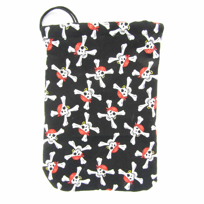 GHGCB1020 Pirate Crossbones Dice Bag Gallant Hands Gamers Gear (ONLINE ORDER ONLY)