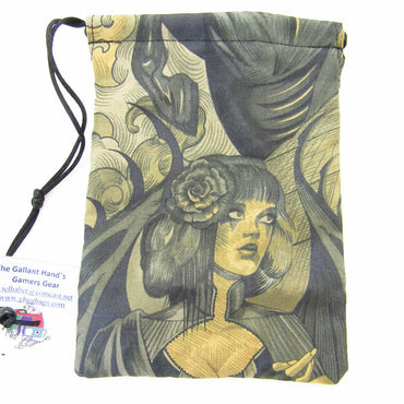 GHGCB1030 Haunted Dice Bag Cotton 7inx5in Drawstring (ONLINE ORDER ONLY)