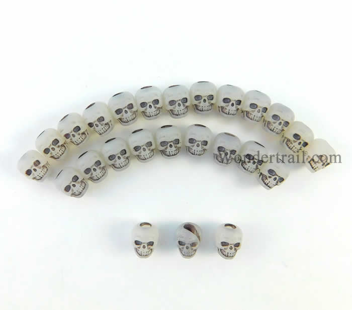 GHGSC2303 Glow-in-the-Dark Skull Counters 1 Pack of 25 (ONLINE ORDER ONLY)