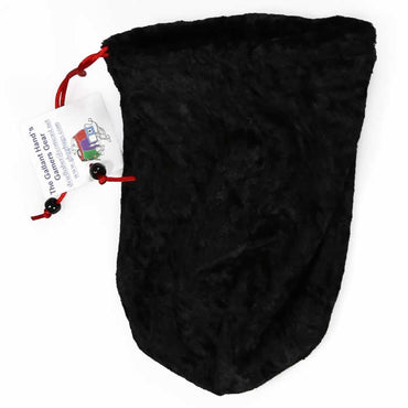 GHGVB4012 Black Ninja Velvet Dice Bag 7inx5in Drawstring (ONLINE ORDER ONLY)