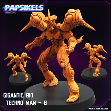 3D Printed Papsikels Gigantic Bio Techno Man B 28mm 32mm (Online Only)