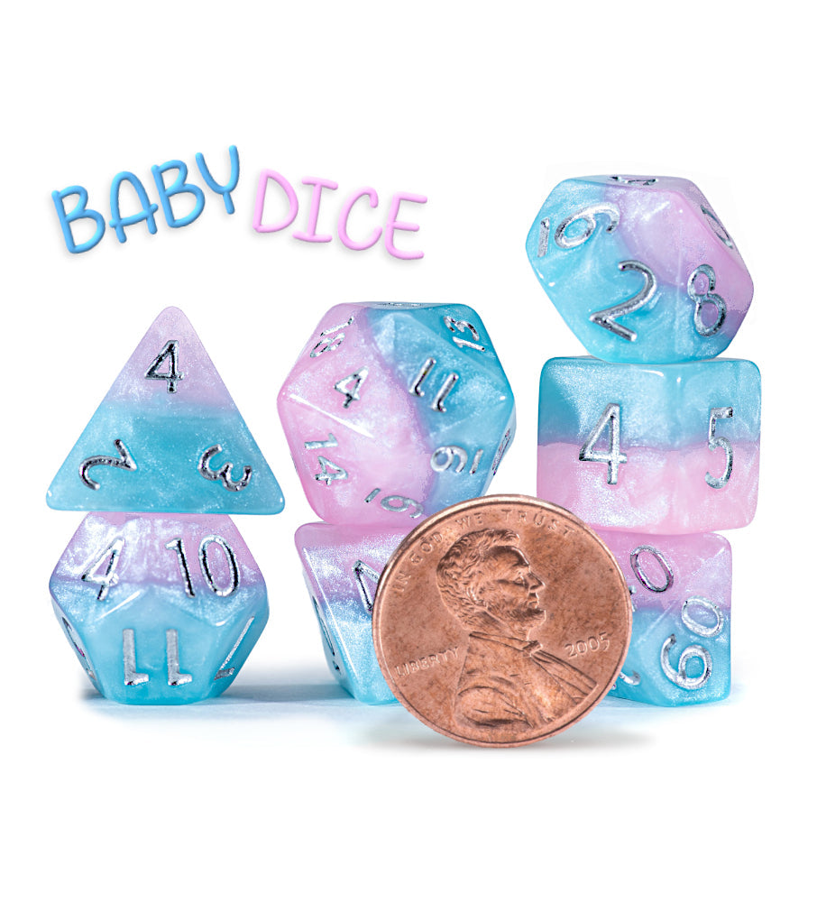 12mm Mighty Tiny Dice Set (7 Dice) (ONLINE ORDER ONLY)
