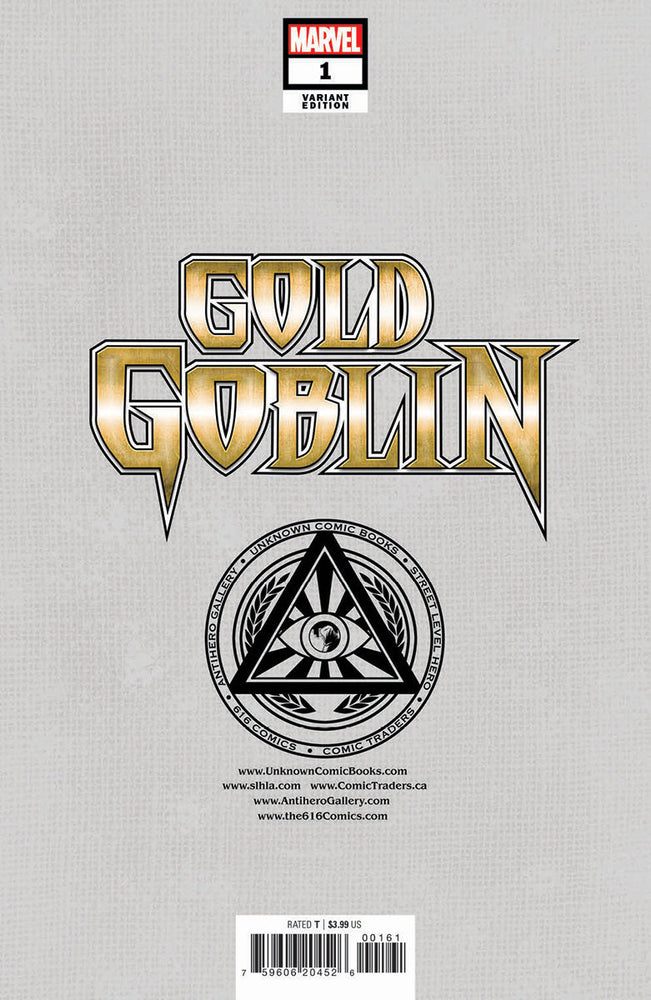 Gold Goblin #1 Unknown Comics Alan Quah Exclusive Virgin Var (11/16/2022) (Online Only)