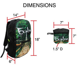 24 LITER Summit GoPak Japanese Waves Folding Lightweight Backpack (ONLINE ORDER ONLY)