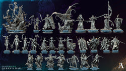 3D Printed Archvillain Games Thrynodia The Wailing Queen Gravebound Queen's Wail 28 32mm D&D (Online Only)