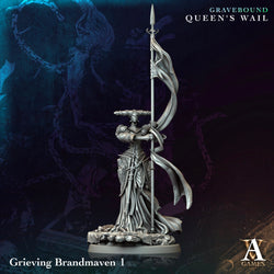 3D Printed Archvillain Games Grieving Brandmaven Gravebound Queen's Wail 28 32mm D&D (Online Only)