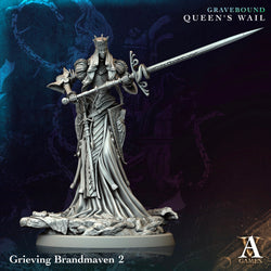 3D Printed Archvillain Games Grieving Brandmaven Gravebound Queen's Wail 28 32mm D&D (Online Only)