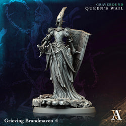 3D Printed Archvillain Games Grieving Brandmaven Gravebound Queen's Wail 28 32mm D&D (Online Only)