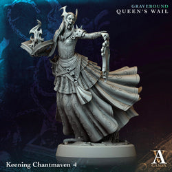3D Printed Archvillain Games Keening Chantmaven Gravebound Queen's Wail 28 32mm D&D (Online Only)