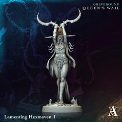 3D Printed Archvillain Games Lamenting Hexmaven Gravebound Queen's Wail 28 32mm D&D (Online Only)