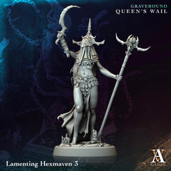 3D Printed Archvillain Games Lamenting Hexmaven Gravebound Queen's Wail 28 32mm D&D (Online Only)