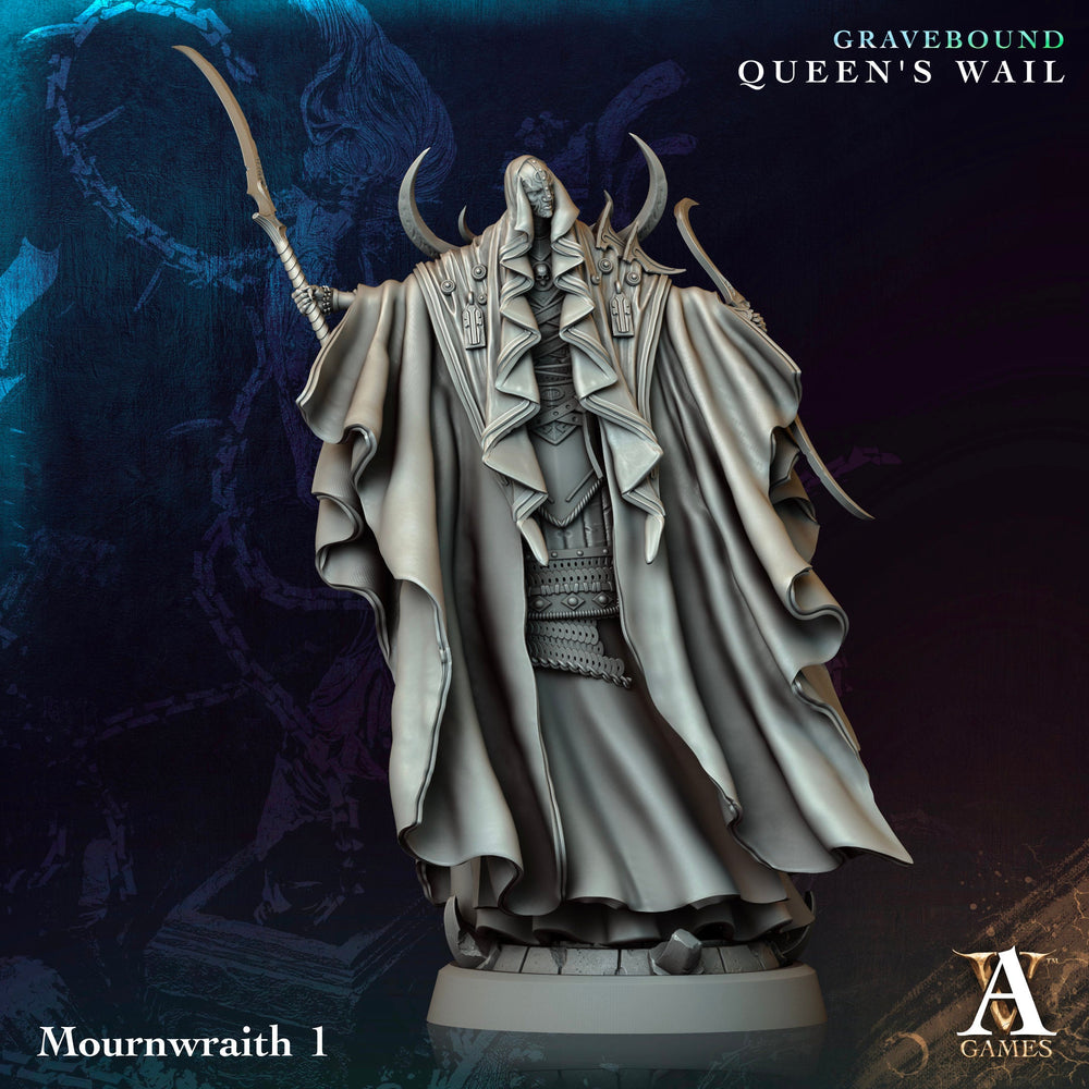 3D Printed Archvillain Games Mournwraith Gravebound Queen's Wail 28 32mm D&D (Online Only)