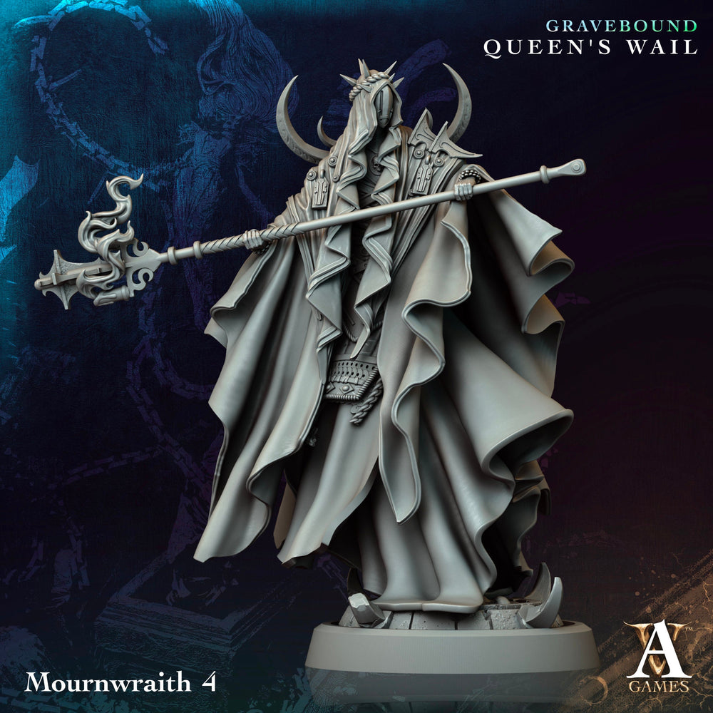3D Printed Archvillain Games Mournwraith Gravebound Queen's Wail 28 32mm D&D (Online Only)