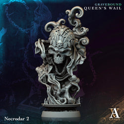 3D Printed Archvillain Games Necrodar Gravebound Queen's Wail 28 32mm D&D (Online Only)