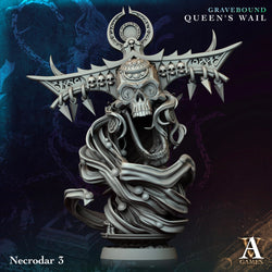 3D Printed Archvillain Games Necrodar Gravebound Queen's Wail 28 32mm D&D (Online Only)