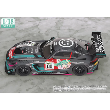 Good Smile Racing: Vocaloid - Racing Hatsune Miku AMG (2017 SPA24H Finals Ver.) 1/18 Scale Resin Miniature Car Figure (ONLINE ORDER ONLY)