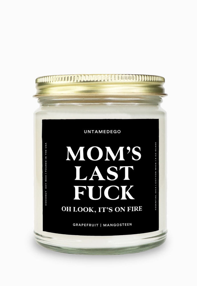 Mom's Last Fuck Gold Top Candle (ONLINE ORDER ONLY)