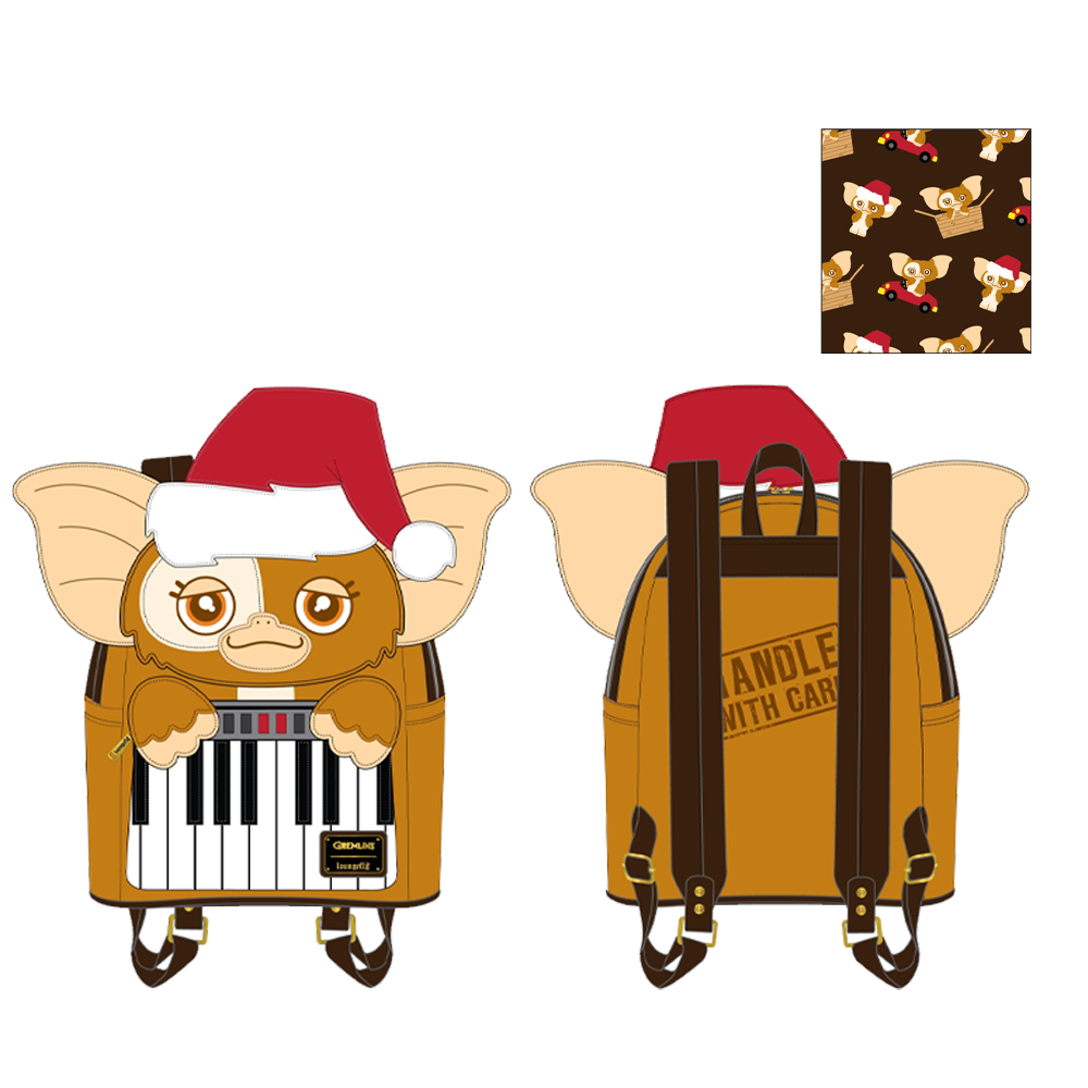 Loungefly: Gremlins Gizmo Holiday Cosplay with Removable Hat Mini Backpack (ONLINE ORDER ONLY)