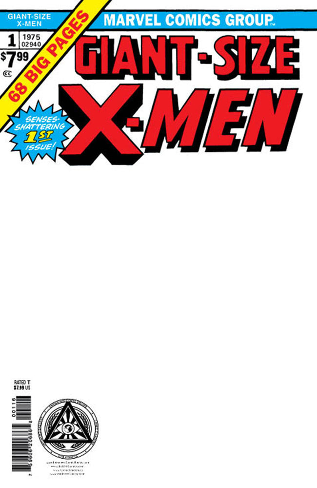 Giant-Size X-Men #1 Facsimile Edition [New Printing] Unknown Comics Exclusive Blank Var (08/16/2023) (08/30/2023) (Online Only)