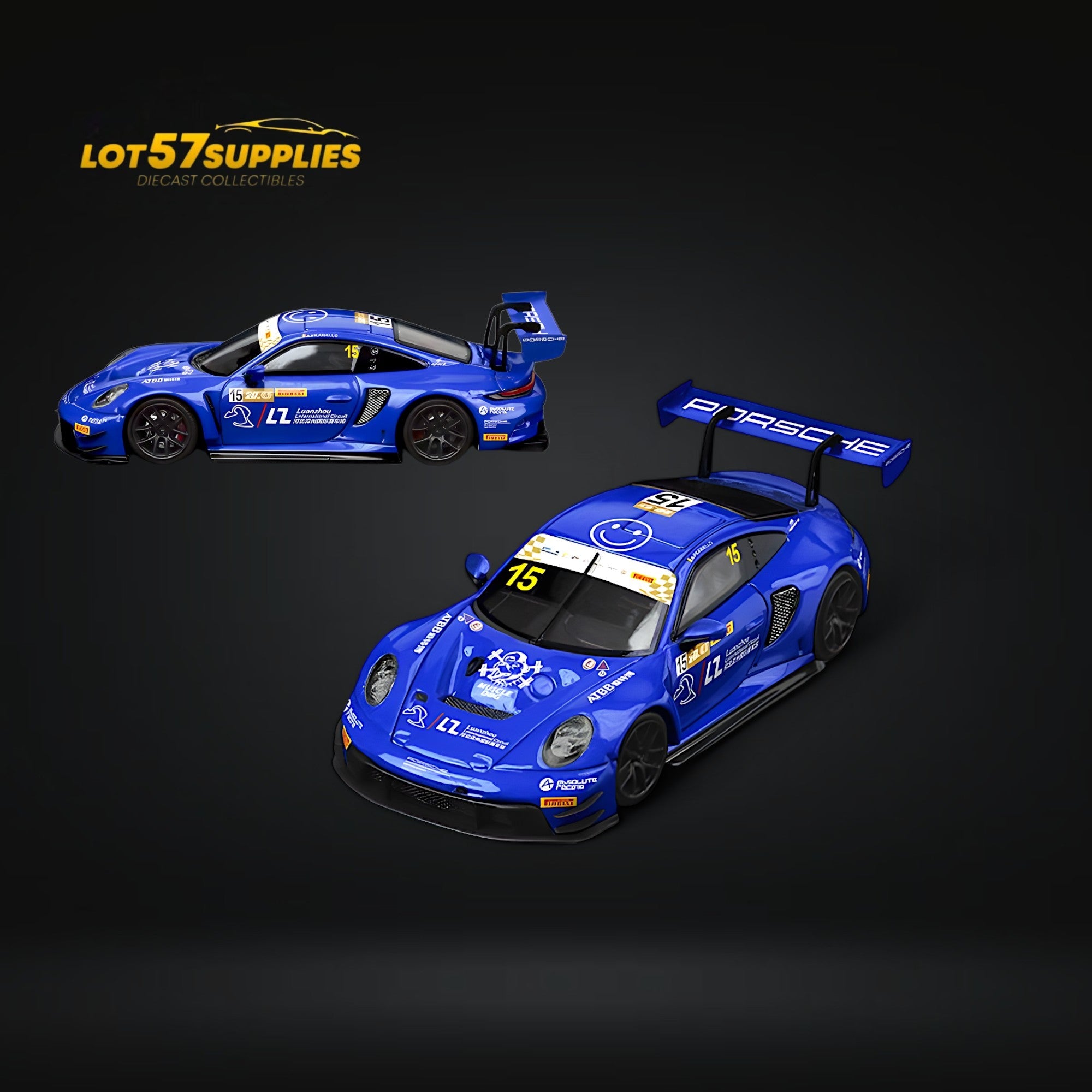 (Pre-Order) SR STAR RACE Porsche 911 GT3 Racing Blue No.15 Racing 1:64 (ONLINE ORDER ONLY)