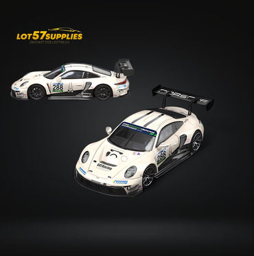 (Pre-Order) SR STAR RACE Porsche 911 GT3 Racing Milky White No.288 Racing 1:64 (ONLINE ORDER ONLY)