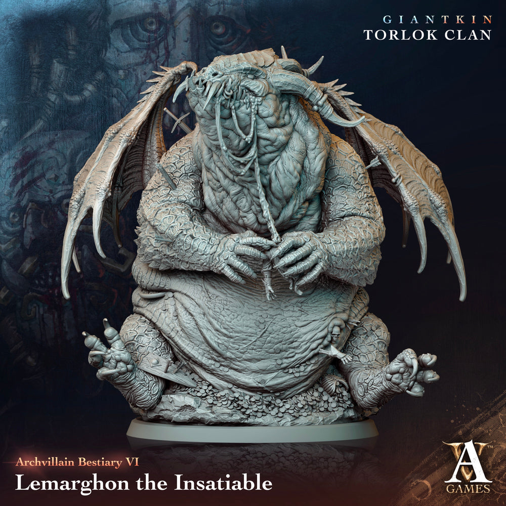 3D Printed Archvillain Games Archvillain Bestiary Vol. VI Lemarghon the Insatiable 28 32mm D&D (Online Only)