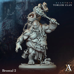 3D Printed Archvillain Games Giantkin - Torlok Clan Brontal 28 32mm D&D (Online Only)
