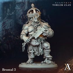 3D Printed Archvillain Games Giantkin - Torlok Clan Brontal 28 32mm D&D (Online Only)
